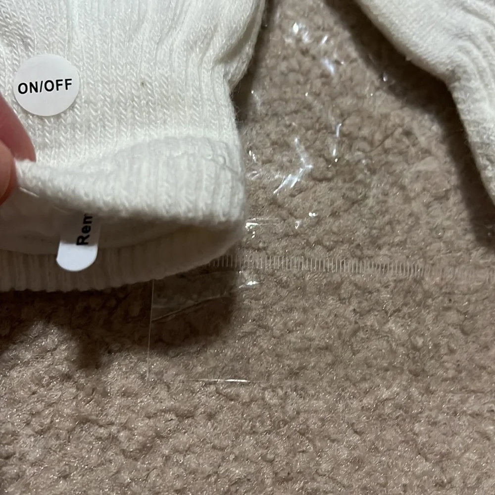 NIB LED Light Up a white Gloves